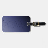 Gothic Musical Notes Bagagelabel (Voorkant horizontaal)