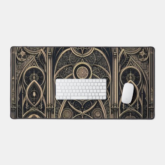 Gothic Muster Barock Kirchenbögen Bureaumat (Keyboard & Muis)