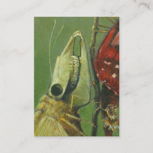 Gothic Mutant Moth ACEO Artists Trading Cards Visitekaartje (Voorkant)