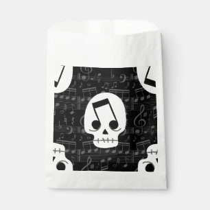 Gothic muzieknoot ogen schedel macaber bedankzakje