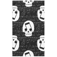 Gothic muzieknoot ogen schedel macaber