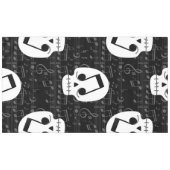 Gothic muzieknoot ogen schedel macaber tafelkleed (Voorkant (Horizontaal))