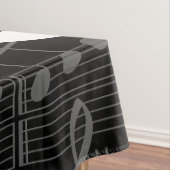 Gothic muzieknoot ogen schedel macaber tafelkleed (Voorbeeld)