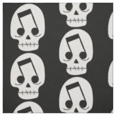gothic muzieknoot ogen schedel stof (Swatch)