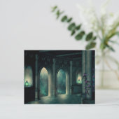 Gothic Mystic Castel Palace Doors Briefkaart (Staand voorkant)