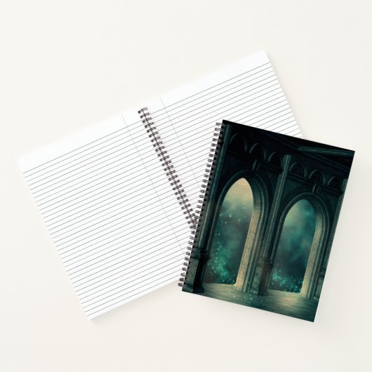 Gothic Mystic Castel Palace Doors Notitieboek (Binnen)