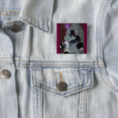 Gothic Mystic Vierkante Button 5,1 Cm (In situ)