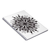 Gothic Natuur Lover zwart-wit Notitieboek (Rechterzijde)