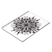 Gothic Natuur Lover zwart-wit Notitieboek (Linkerzijde)