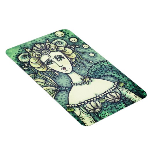 GOTHIC NEPTUNE'S PARAMOUR MERMAID MAGNET Green Magneet (Rechterzijde)