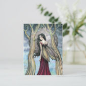 Gothic Night Fairy Briefkaart beroemd gemaakt door (Staand voorkant)