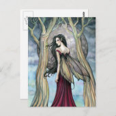 Gothic Night Fairy Briefkaart beroemd gemaakt door (Voorkant / Achterkant)
