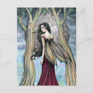 Gothic Night Fairy Briefkaart beroemd gemaakt door