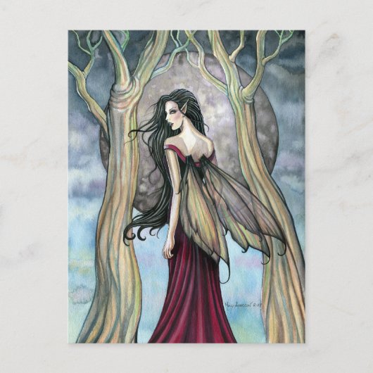Gothic Night Fairy Briefkaart beroemd gemaakt door (Voorkant)