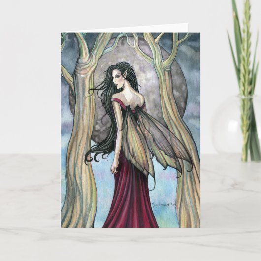 Gothic Night Fairy Kaart, Notitiekaart (Voorkant)