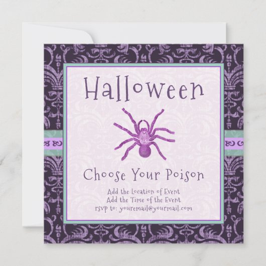 Gothic Night Halloween Kies je gifspin Kaart (Voorkant)