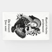 Gothic Night Owl and woman Spandoek (Horizontaal)