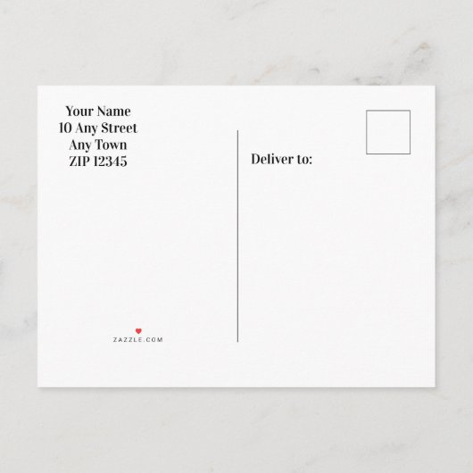 Gothic Night Save the Date Moon Silver Zee Aankondigingskaart (Achterkant)