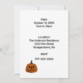 Gothic Night Sky Halloween Feestuitnodiging Kaart (Achterkant)