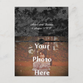 Gothic Nightfall Floral Wedding Handfasting Foto Kaart