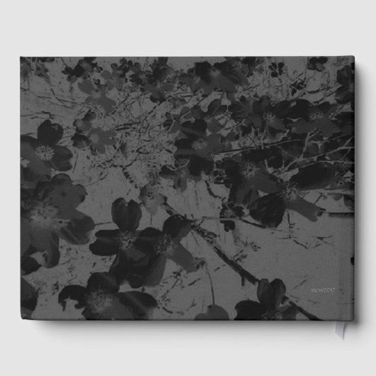 Gothic Nightfall Floral Wedding Handfasting Suite Gastenboek (Achterkant)