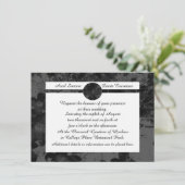 Gothic Nightfall Floral Wedding Handfasting Suite Kaart (Staand voorkant)