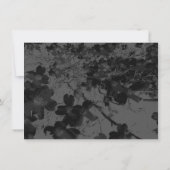 Gothic Nightfall Floral Wedding Handfasting Suite Kaart (Achterkant)