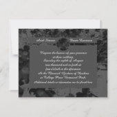 Gothic Nightfall Floral Wedding Handfasting Suite Kaart (Voorkant)