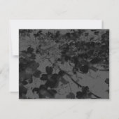 Gothic Nightfall Floral Wedding Handfasting Suite Kaart (Achterkant)