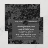 Gothic Nightfall Floral Wedding Handfasting Suite Kaart (Voorkant / Achterkant)