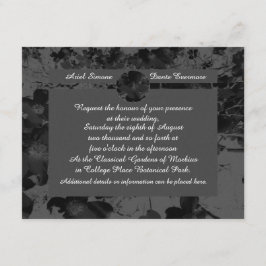 Gothic Nightfall Floral Wedding Handfasting Suite Kaart