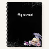 Gothic Notebook – Dark Aesthetic Journal Notitieboek (Voorkant)
