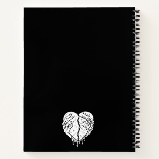 Gothic Notebook for Dark Aesthetics & Deep Ideas Notitieboek (Achterkant)