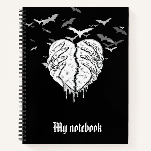 Gothic Notebook for Dark Aesthetics & Deep Ideas Notitieboek (Voorkant)