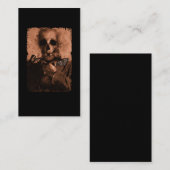 Gothic Occult Gothic Horror Portret Moths Dark Art Visitekaartje (Voorkant / Achterkant)
