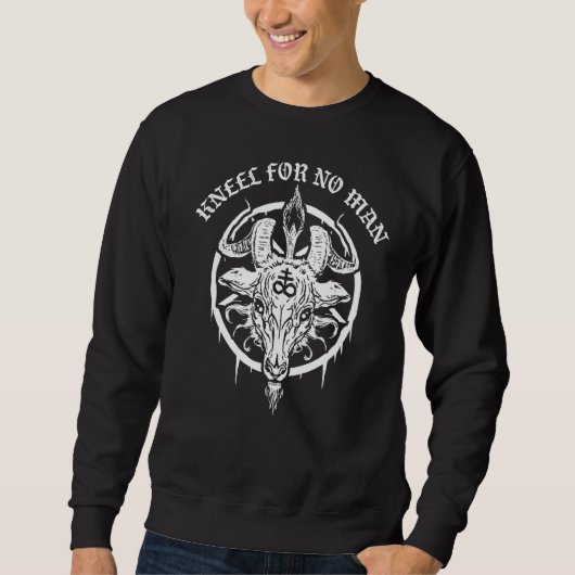 Gothic Occult Satanic Pentagram Leviathan Cross Ba Trui (Voorkant)