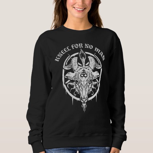 Gothic Occult Satanic Pentagram Leviathan Cross Ba Trui (Voorkant)