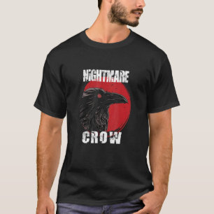 Gothic occulte crow horror nachtmerries halloween t-shirt