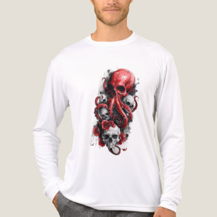 Gothic Octopus Skull T-shirt – Donkere Oceaan Horr