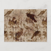  Gothic ontledingscoating Raven Briefkaart (Voorkant)