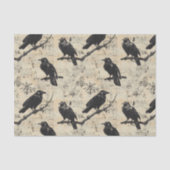  Gothic ontledingscoating Raven Tissuepapier (Voorkant)