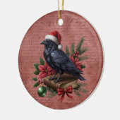 Gothic Onyx Barokke Raaf Keramisch Ornament (Links)
