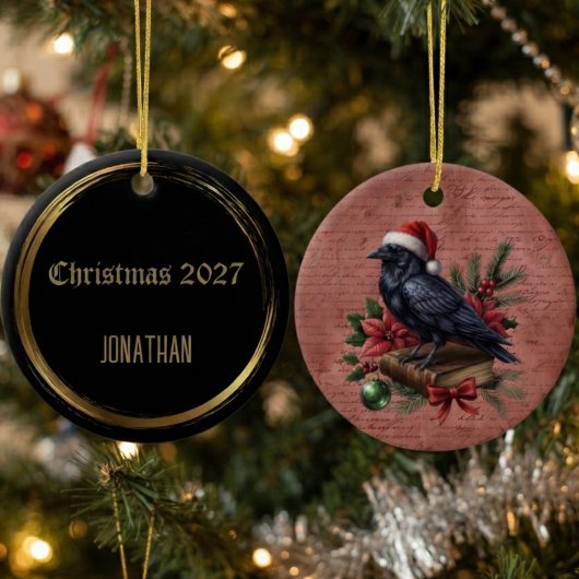 Gothic Onyx Barokke Raaf Keramisch Ornament