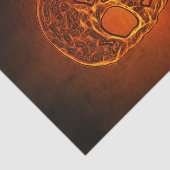 Gothic Oranje Cool Scary Tissuepapier (Detail)