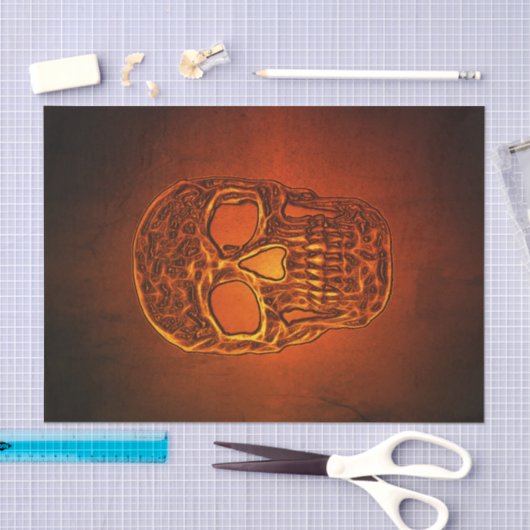 Gothic Oranje Cool Scary Tissuepapier (Craft)