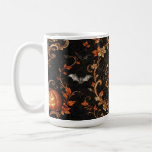Gothic Oranje Pompoen Klassieke Mok 