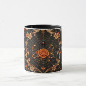 Gothic Oranje Roos Combo Mok  (Midden)
