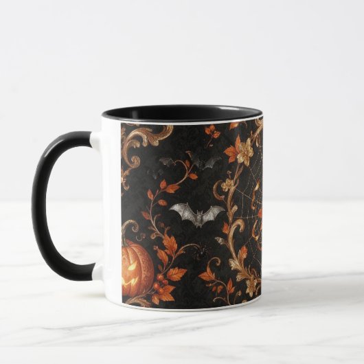 Gothic Oranje Roos Combo Mok  (Links)