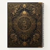 Gothic Ornamental Embossed Book of Shadows Notitieboek (Achterkant)