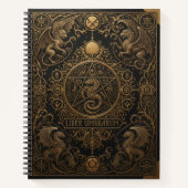 Gothic Ornamental Embossed Book of Shadows Notitieboek (Voorkant)